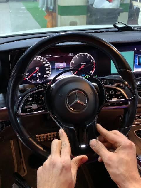 حلية طارة بيانو بلاك مرسيدس w206