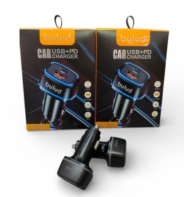 شاحن سيارة Bulud+PD 2*1 +USB