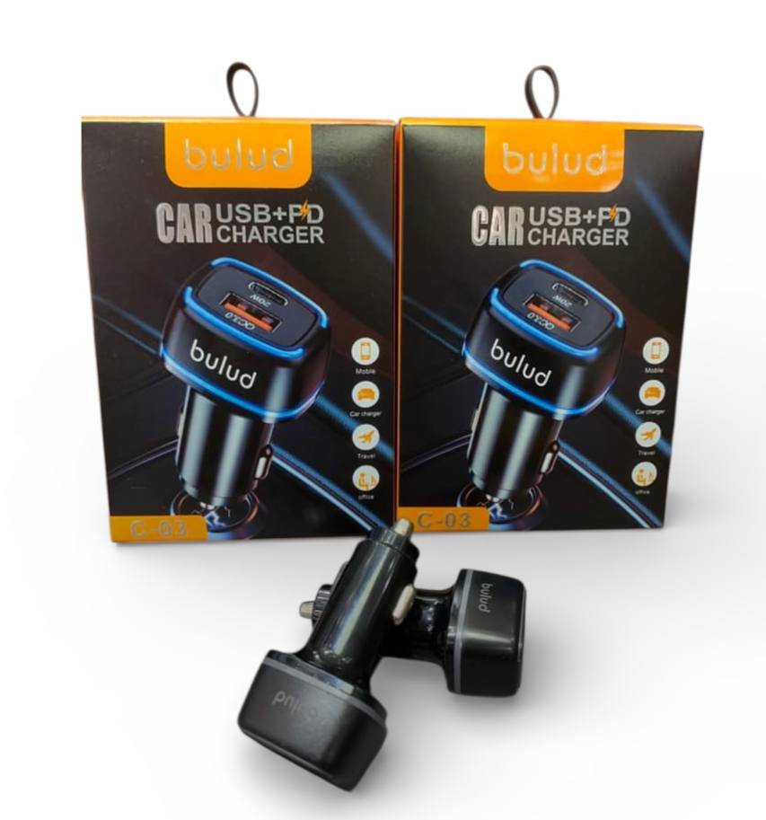 شاحن سيارة Bulud+PD 2*1 +USB